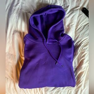 Purple Blank Men’s XL Half-Tech/Half-Cotton Hoodie